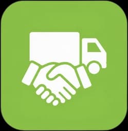 Ilustração de associação de transportes e cooperativa