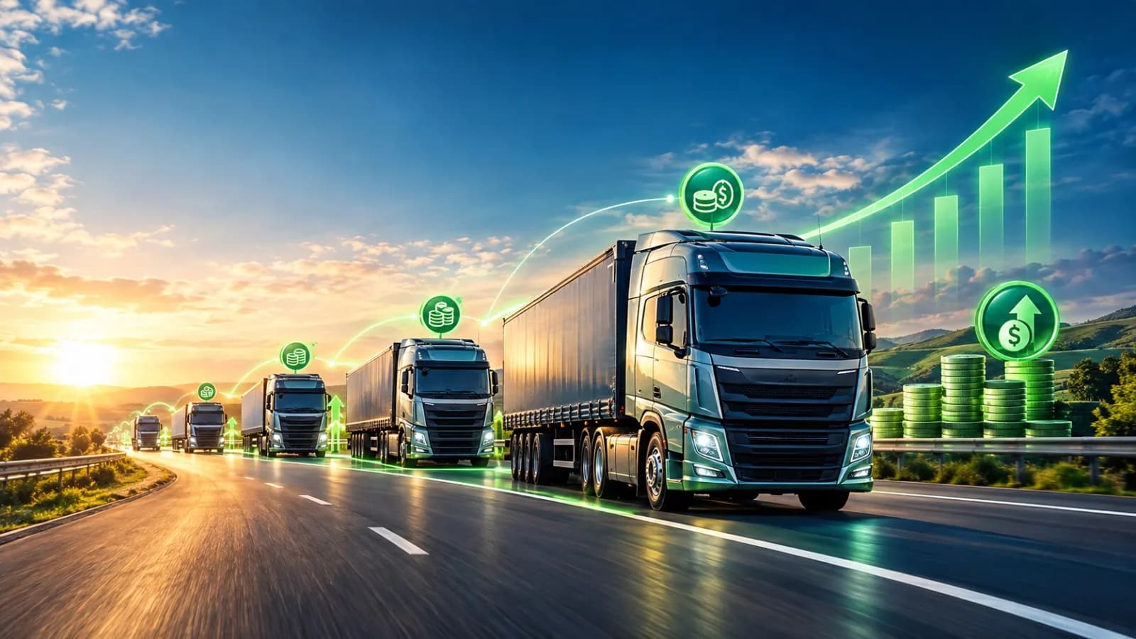 Financiamento de caminhões e implementos para transportadoras e frotistas